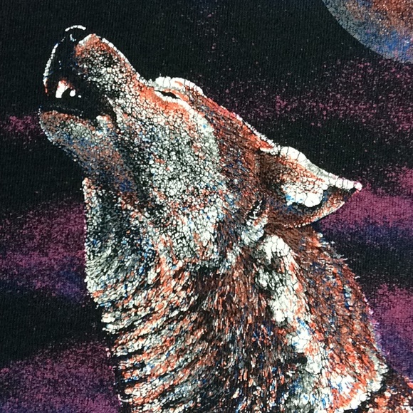 Vintage Hazelwoods Premo Howling Coyote TShirt - Picture 4 of 8